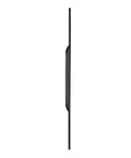 Side view of Matte Black 24 Inch Edge Finger Pull Handles 2 Pack Aluminum Alloy Concealed Cabinet Door Pulls for Wardrobe Drawers