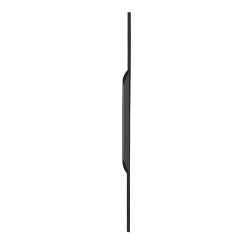 Side view of Matte Black 24 Inch Edge Finger Pull Handles 2 Pack Aluminum Alloy Concealed Cabinet Door Pulls for Wardrobe Drawers