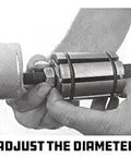 Powerbuilt tailpipe expander tool, alloy steel construction, adjusting a 1-1/8 to 1-3/4 inch exhaust pipe.