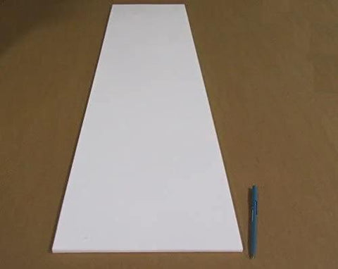 Virgin PTFE Sheet Three Eighths Inch Thick By Twelve By Forty Eight Inches Nonstick Material For High Temperature Applications Pro Grade