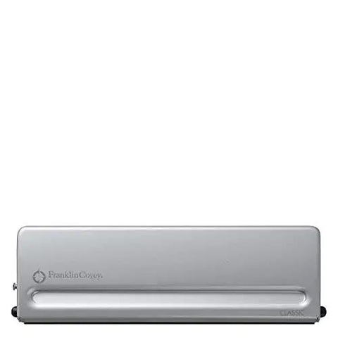 Front view of Beast Hole Punch For Classic Planners With Spill Proof Chip Tray, non-slip base, handles up to four sheets, precision guides