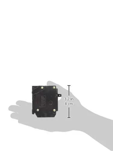 Straight Up Heavy Duty Twin Circuit Breaker Bd Two Zero Three Zero With Twenty Thirty Amp Rating One Twenty Volt Alternating Current Plug On Mounting size comparison in hand