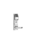 High Performance Electronic Mortise Deadbolt Featuring A Sleek Silver Keypad For No Fuss Entry And Rock Solid Security For Smart Homes And Busy Commercial Locations shown from the side.