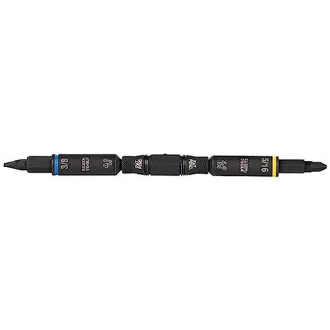 Impact Rated 11-in-1 Multi Bit Screwdriver And Nut Driver with interchangeable components, showing various bits and sizes.