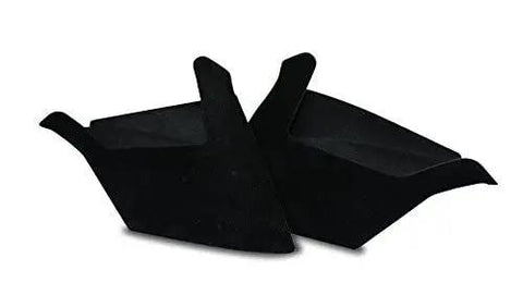 Set Of 2 Center Console Side Storage Boxes For Porsche Cayenne 2011 2018, slim car organizer trays, suede-covered, no tool installation.