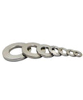Set of DIN125 M10 Titanium Flat Washer 6Al4V GR5 Aerospace Grade Titanium Silver Sealing Ring For Screws Bolts Nuts in various sizes.