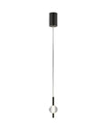 Nordic Minimalist Pendant Light With Glass Ball Shade And Metal Base Adjustable Hanging Lamp For Bedroom In Black Dope Modern Crystal Pendant Fixture For Living Room Or Hallway Simple Yet Romantic Decor