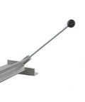 Close-up of 12-inch leverage handle on 30-Inch Sheet Metal Bender With 12-Inch Leverage Handles For Up To 16 Gauge Aluminum And 18 Gauge Steel