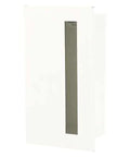 Top Shelf Recessed Fire Extinguisher Cabinet Built Tough Heavy Duty Steel Concealed Wall Mount shown in white finish.