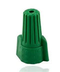 Top Shelf Easy Twist Grounding Wire Connectors Pack Of 5500 Green Color Coded Copper Terminals, single green grounding connector.
