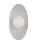 Sleek 13 Inch Led Wall Sconce Featuring Smooth Matte Finish Flexible Vertical Or Horizontal Mount Hassle Free Install Versatile Indoor Fixture Delivering Clean Warm Glow That Nails Your Decor Vision And Drops Instant Cool Vibes On Any Living Space. Oval shaped wall sconce with soft glowing white light.