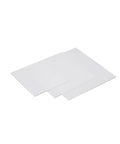 Boron Nitride Ceramic Plate 100x100mm for Electronics, heat sink ready, showing 1 piece with 50mm edge, durable and temp resistant