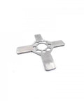 Metal cross-shaped waterjet end-cap wrench with four arms and central hole