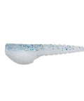 Crappie Magnet Roo Lure White Blue Silver Flash With Small Profile Split Tail Mimics A Tiny Shad, Belly Scent Pouch for Crappie Bites