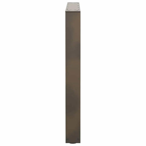 Side view of Beefy Adjustable Dining Table Legs Set With V Shaped Steel Supports For Tables And Desks, Durable Powder Coated 80 Cm Height
