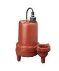 Heavy Duty 1HP Three Phase Sewage Pump 440V With 35 Foot Cord And 3 Inch Discharge Manual Switch in cast iron visible.