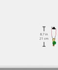 Front view of ATD300BP anti-theft battery master switch for automotive use; 8.7 in long