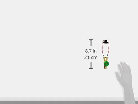 Front view of ATD300BP anti-theft battery master switch for automotive use; 8.7 in long