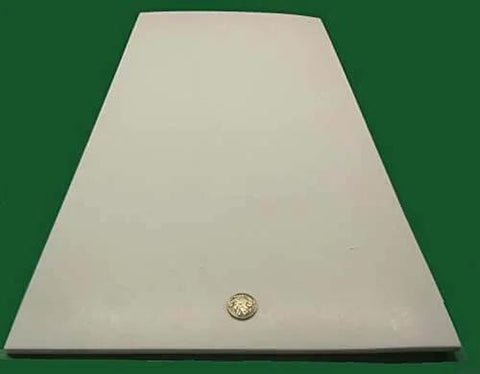 Virgin PTFE Sheet One Quarter Inch Thick Twelve By Twenty Four Inches Nonstick Fluoropolymer Sheet flat view