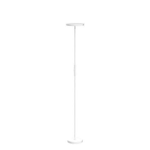 Super Bright Floor Lamp 30W 2400LM Sky LED Torchiere With 3 Color Temperatures, Pearl White Finish, tall standing pole light