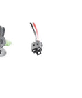 Close-up of electrical connector on GM Genuine Parts Blower Motor Resistor for heating and air conditioning restore blower speed control.