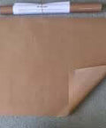 PTFE Teflon Nonstick Sheet Roll 39 Inch By 10 Yard, 5 Mil Thick Craft Mat displayed unrolled with roll behind it