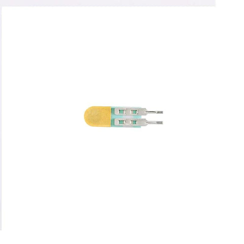 Two 5mm FSR402 thin-film pressure sensors with teal bodies and yellow caps, each with two metal leads.