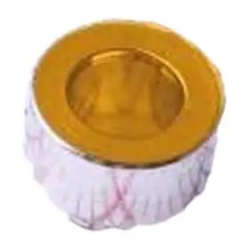 Twenty Piece SMD Round Nut Standoffs Circuit Board Surface Mount Hardware 3 3 X 3 MM Copper Tinned Columns PCB Electronics Assembly Make Shift Projects Grab This Fly Set Quick Ship - copper nut standoff with a gold center.