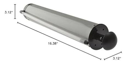 Chemical Anchor Resin Blowout Pump Three Quarter Litre Plastic Hand Operated For Clearing Debris From Freshly Drilled Holes side view.