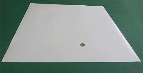 Virgin PTFE Sheet One Thirty Second Inch Thick Twenty Four By Twenty Four Inch Rolled For Convenience Heavy Duty Nonstick Material