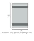 Illustration of Recycled Multipurpose Industrial Wiping Cloths 49 lb Pack Assorted Colors Eco Friendly Cleaning Rags dimensions