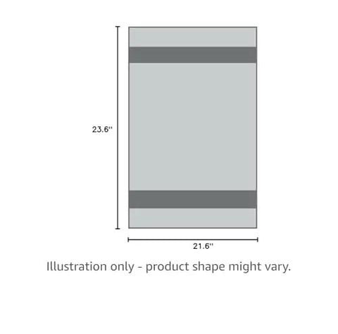 Illustration of Recycled Multipurpose Industrial Wiping Cloths 49 lb Pack Assorted Colors Eco Friendly Cleaning Rags dimensions