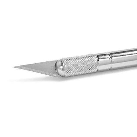 X-ACTO #2 precision knife with knurled silver metal handle and exposed blade