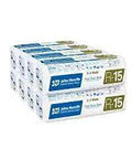 Ultra Heavy Duty R15 Kraft Faced Fiberglass Insulation Batts Bundle Fits Standard 2x4 Wall Framing in packaging.