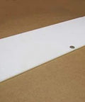 Tough As Nails White UHMW Polyethylene Sheet Five Sixteenth Inch Thick Twelve By Forty Eight Inches Standard Heavy Duty Low Friction