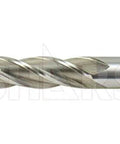 Close-up of Shars HSS 4-flute center-cut end mill, 5/16 in shank, 3/8 in diameter, 3/4 in flute length