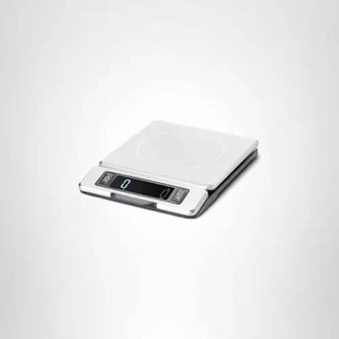 Stainless Steel Kitchen Scale With Pull Out Display, 11 Pound Capacity, No-Fuss Tare Function, Big Digital Readout, Removable Platform