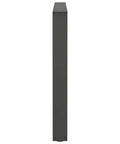 Adjustable Dining Table Legs Pack Of 3 Heavy Duty Powder Coated Steel With Modern Anthracite Finish side view 100 cm height