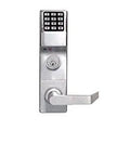 Built Like A Tank Electronic Mortise Deadbolt Keypad Lock Built Tough With Rugged Steel Case And Dual Function Security Setup For High Traffic Commercial Spaces - front view with keypad and lever.
