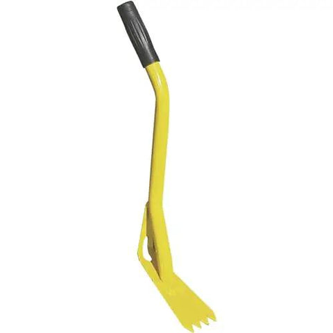 Heavy Duty Steel Roof Shingle Ripper Tear Off Tool 21.5 Inch with yellow handle, designed for removing asphalt shingles and cedar shakes.