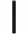 Side view of Adjustable V Shaped Dining Table Legs 3 Piece Heavy Duty Steel Set With Levelers 70 cm Height in black