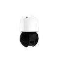 Built Different 4k Bullet Ip Camera featuring 12x Optical Zoom and OIS stabilization with sleek black and white design.