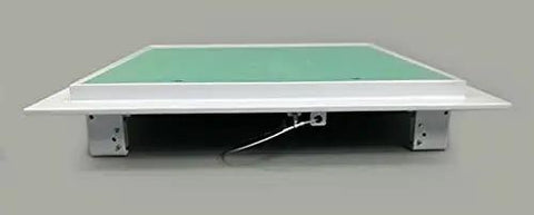 Heavy Duty 16 By 16 Inch Aluminum Access Panel With Ready Install Frame For Drywall Or Drop Ceiling No Fuss Push Latch Hatch For Hvac Ducts Plumbing And Electrical, front view showing flush mount design.