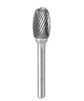 3/8 Inch SE-3 Oval Double Cut Bur Solid Carbide For Precision Deburring And Finishing In Ferrous Metals, ideal for steel and aluminum.