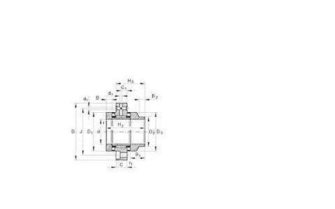 Technical drawing of High-rigidity combined needle roller bearing NBXI1730 single unit with dimensions and specifications.