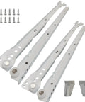 22 Inch Euro Drawer Slides Pack of 8 for Face Frame and Frameless Cabinets, 75 Lb Capacity, Cold Rolled Steel With Powder Coat Finish