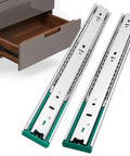 10 Pairs Soft Close Drawer Slides 22 Inch Heavy Duty Side Mount Dresser Cabinet Rails Metal Ball Bearing and Full Extension