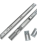 22 Inch Side Mount Soft Close Drawer Slides With Full Extension Three Fold Ball Bearing Drawer Glides 100 Pound Capacity Includes Rear Mounting Brackets Heavy Duty Cabinet Rails For Smooth Operation