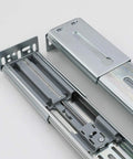 22 Inch Side Mount Soft Close Drawer Slides With Full Extension Three Fold Ball Bearing Drawer Glides 100 Pound Capacity
