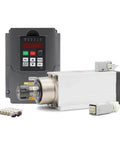 2.2 kW ER25 air cooled CNC spindle with ceramic ball bearings and flange, inverter ready, 220V and 380V compatible, CNC routers